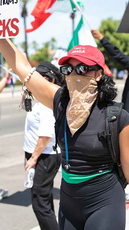 protesters on No Kings day