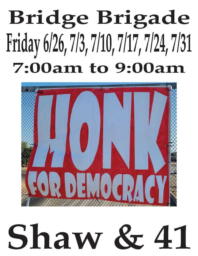 Poster with the above information.